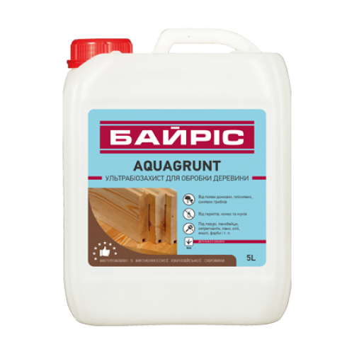 Байрис AquaGrunt - Ультрабиозащита для дерева 1 л